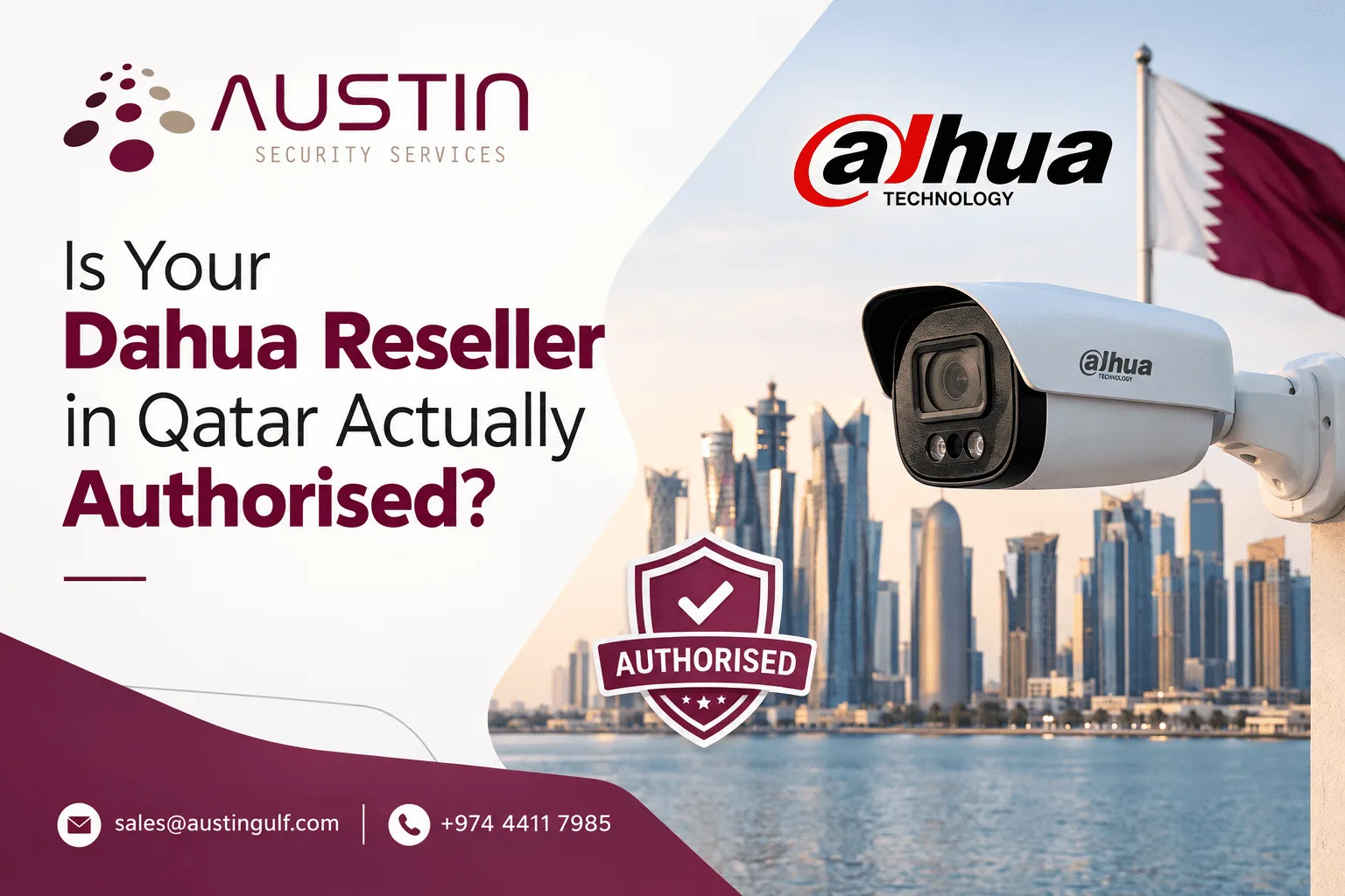 Dahua authorised reseller Qatar — Austin Security Services certified Dahua partner